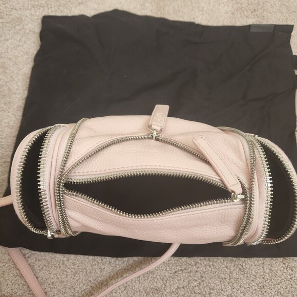 Kara Pebbled Leather Pink two-way wear crossbody bag - Picture 11 of 16